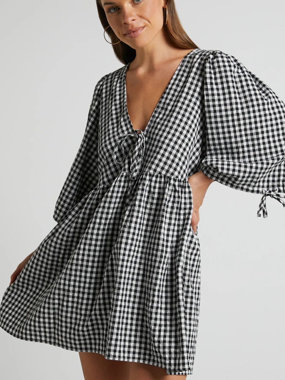 Rosita gingham mini dress